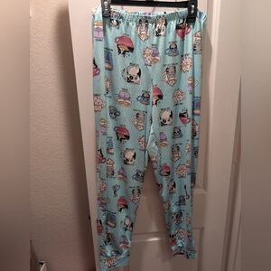 Secret Treasures Mint Blue Puppy & Cupprint Pajama Pants
